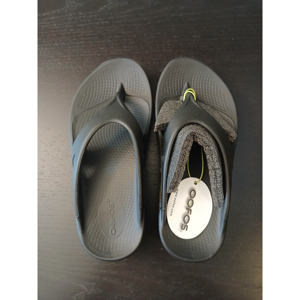 OOFOS OOriginal Recovery Sandals Black Unisex Mens 4 Womens 6 Flip Flop 1000